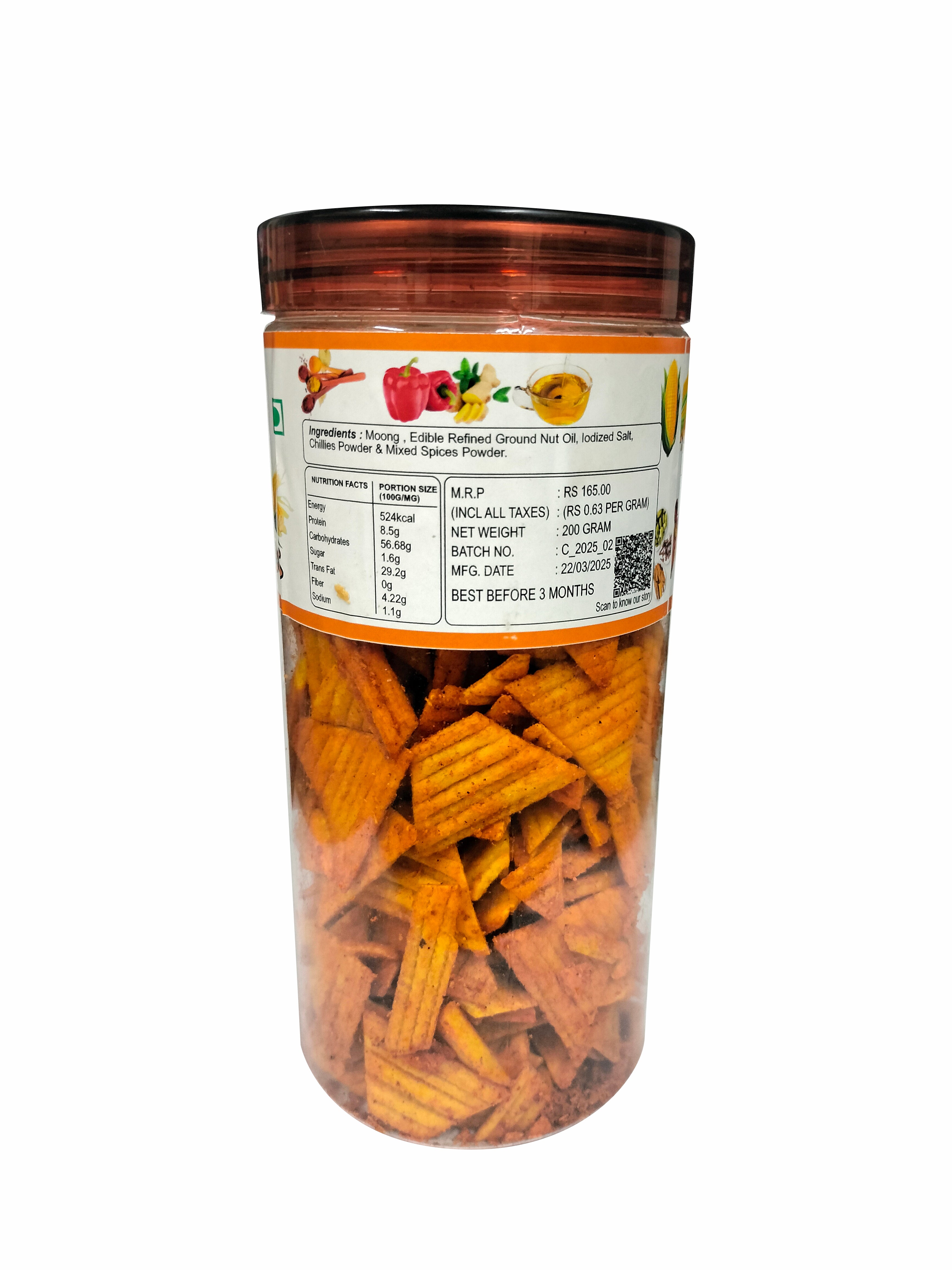 Diet Corn Triangles (200 Gm)