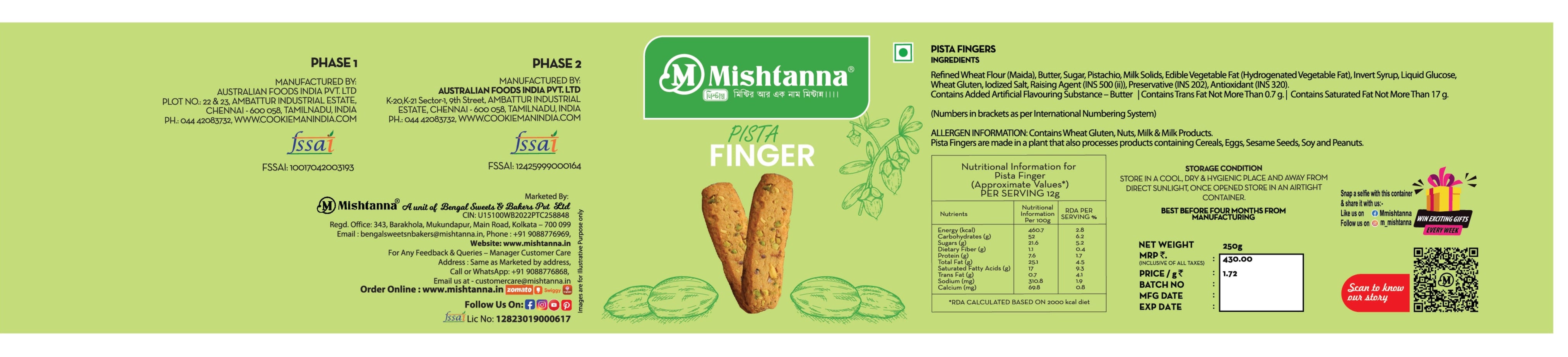 Pista Fingers