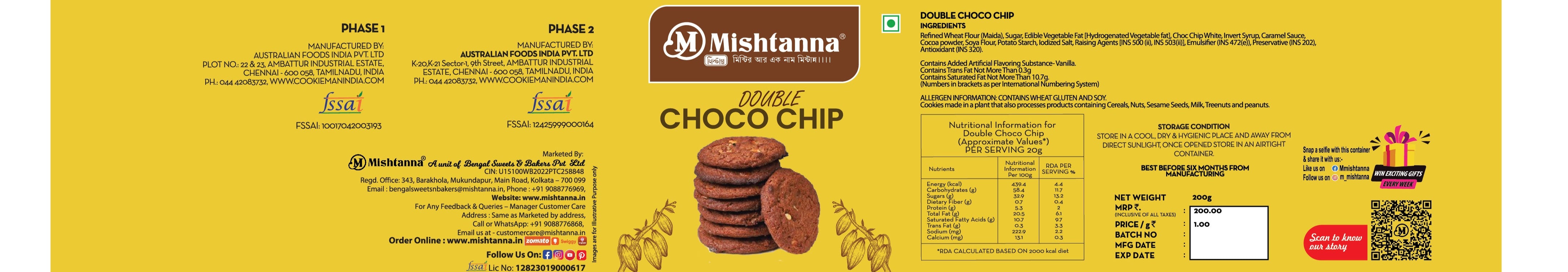 Double Choco Chip