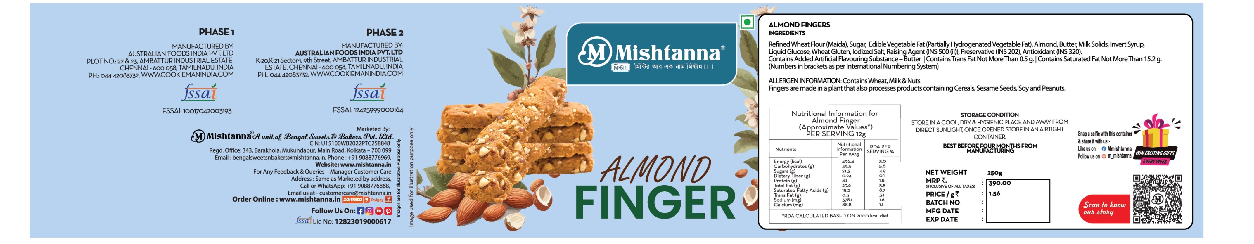 Almond Fingers