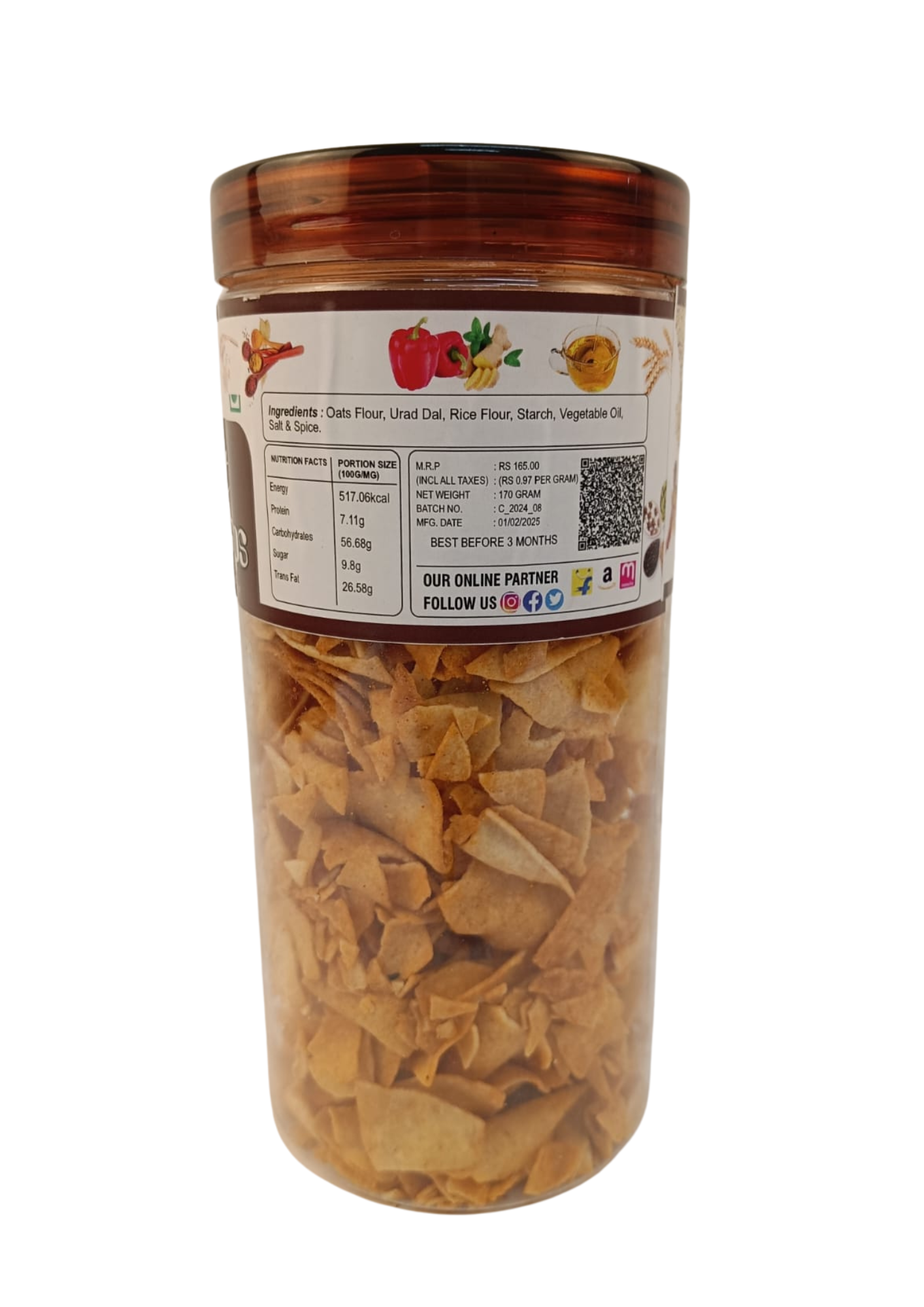 Oats Chips (170 gms)